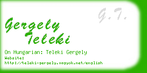 gergely teleki business card